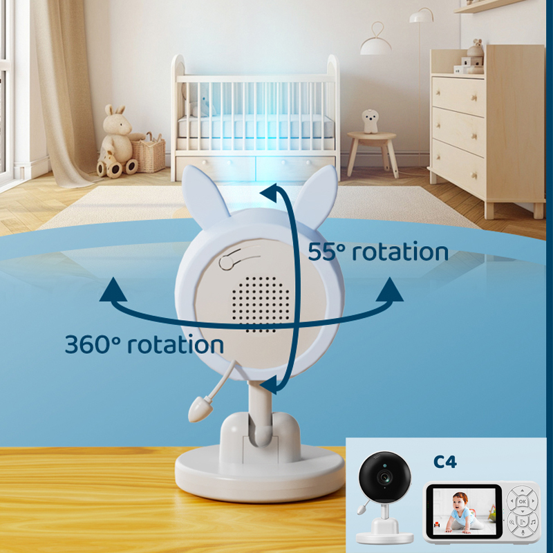 Baby Products Video - DANMINI Color Screen Baby Monitor 3.5-inch