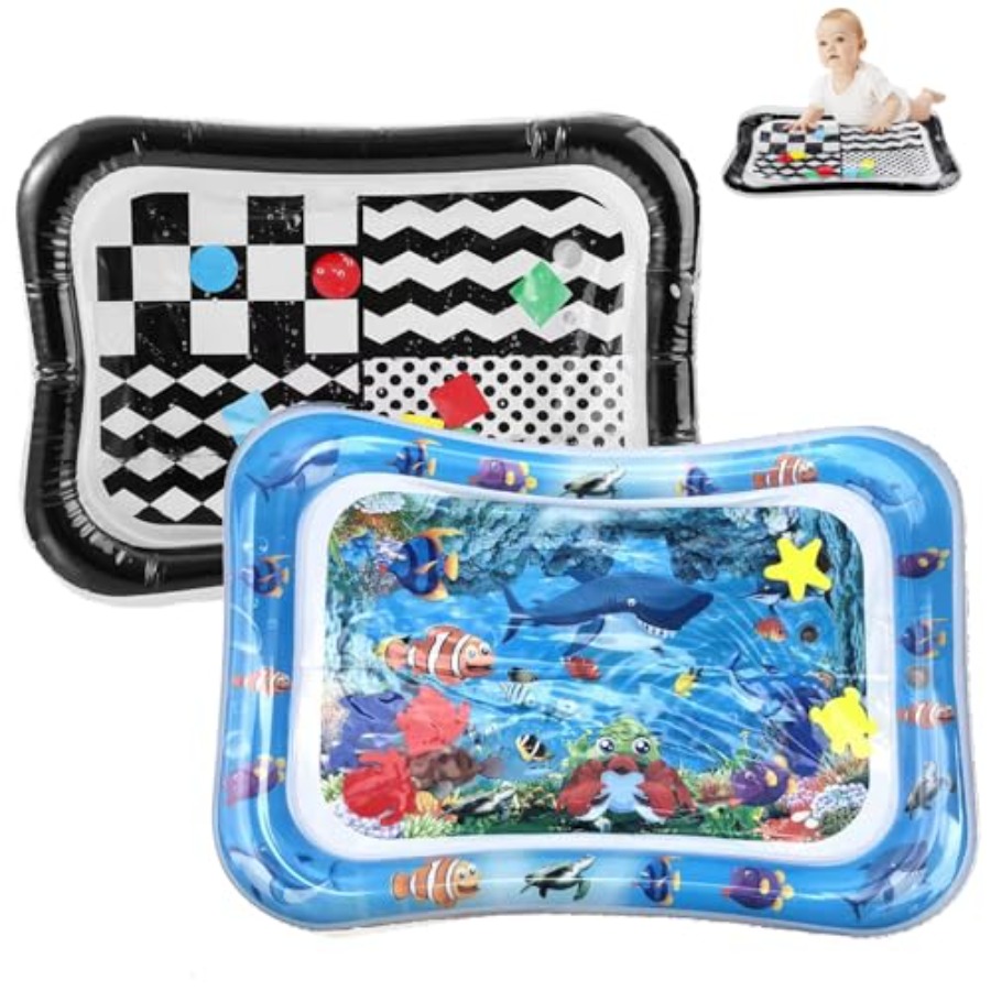 Play Mat - 2-Pack Tummy Time Water Mat for