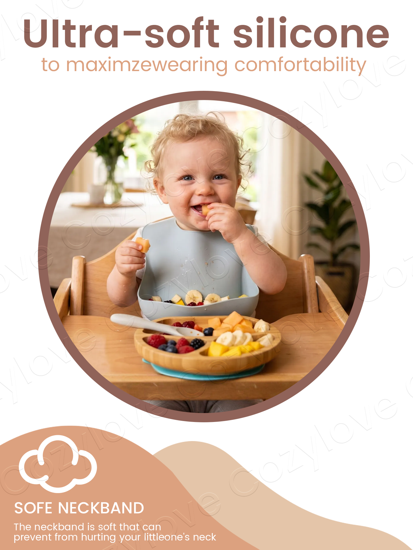 Waterproof Silicone Baby Feedi - Silicone Baby Bibs ulasan dan harga