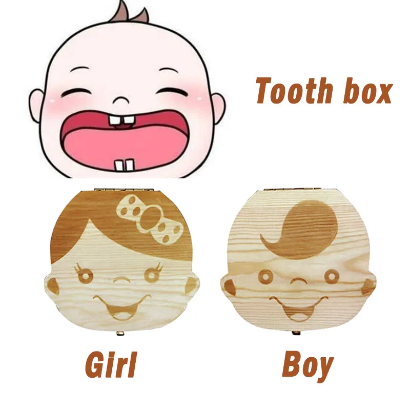 Baby Tooth Box Wooden Kids Mil - Baby Products Storage Box ulasan dan harga