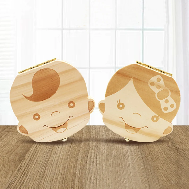 Baby Tooth Box Wooden Kids Mil - Baby Products Storage Box ulasan dan harga