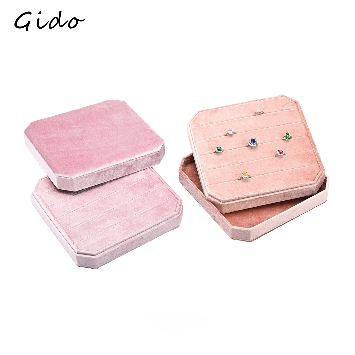 Velvet Ring Earring Organizer  - Baby Products Storage Box ulasan dan harga