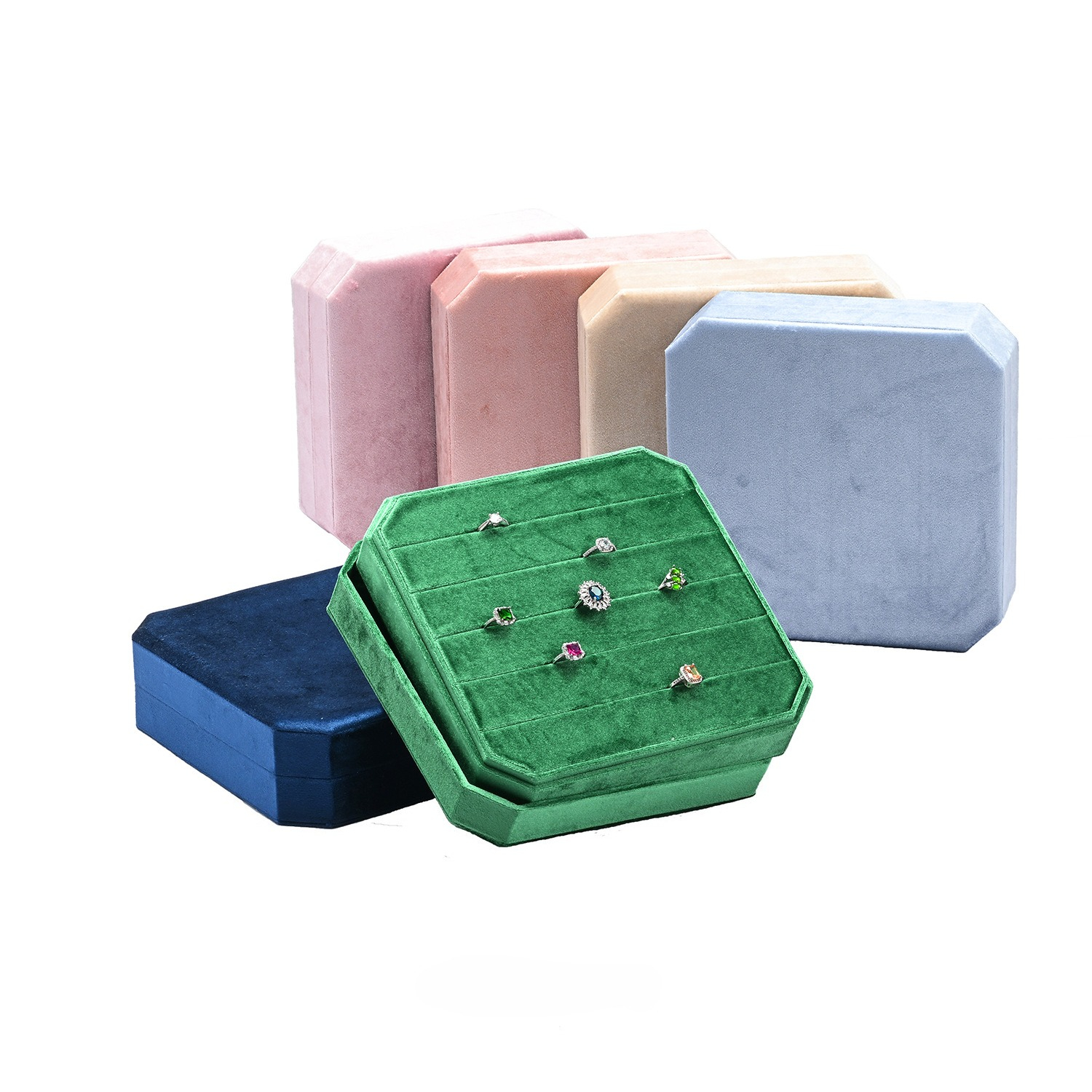 Velvet Ring Earring Organizer  - Baby Products Storage Box ulasan dan harga