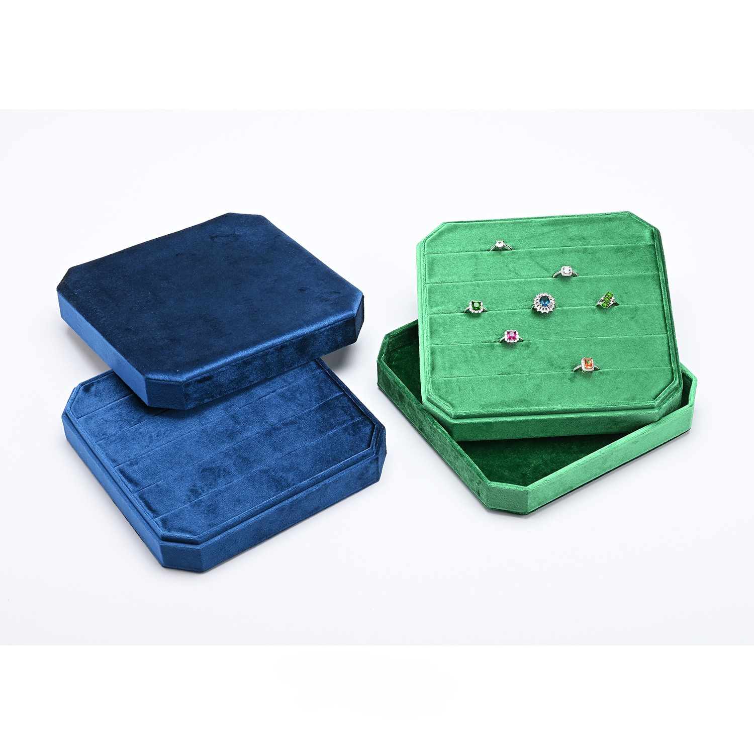 Velvet Ring Earring Organizer  - Baby Products Storage Box ulasan dan harga