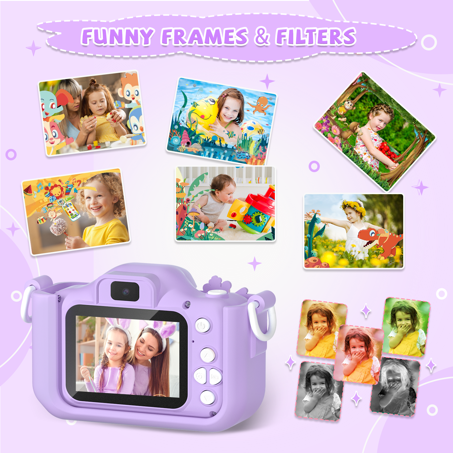 Cute Unicorn Kids Cameras Ages - Baby Products Video ulasan dan harga
