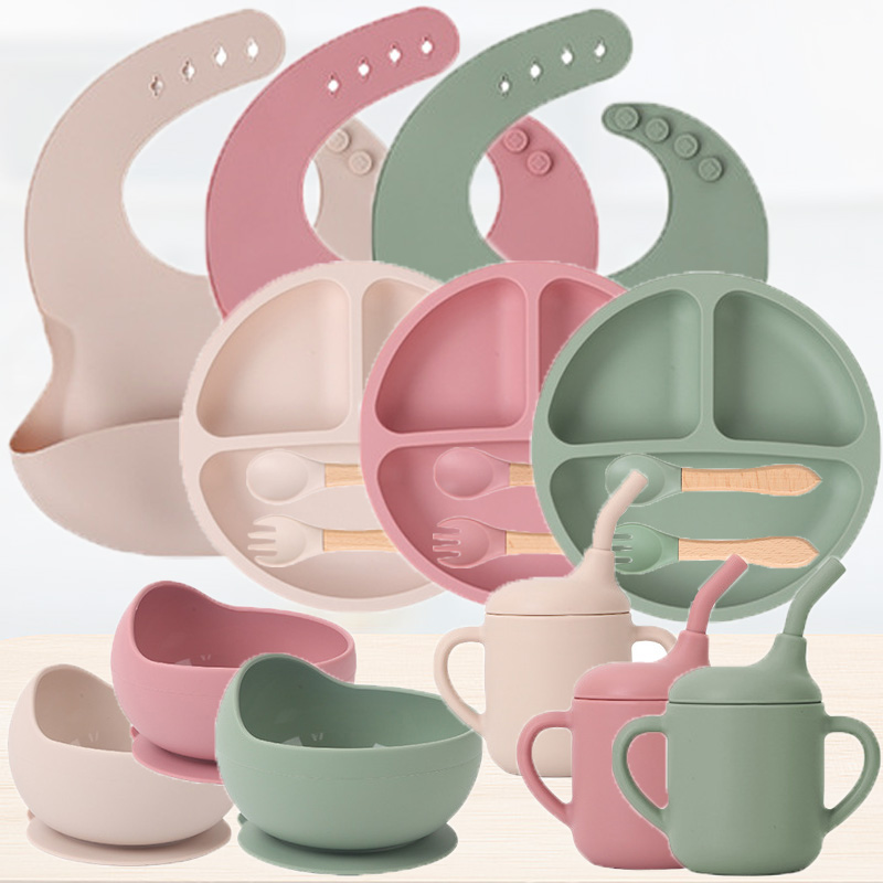 Children's silicone tableware  - Silicone Baby Bibs ulasan dan harga