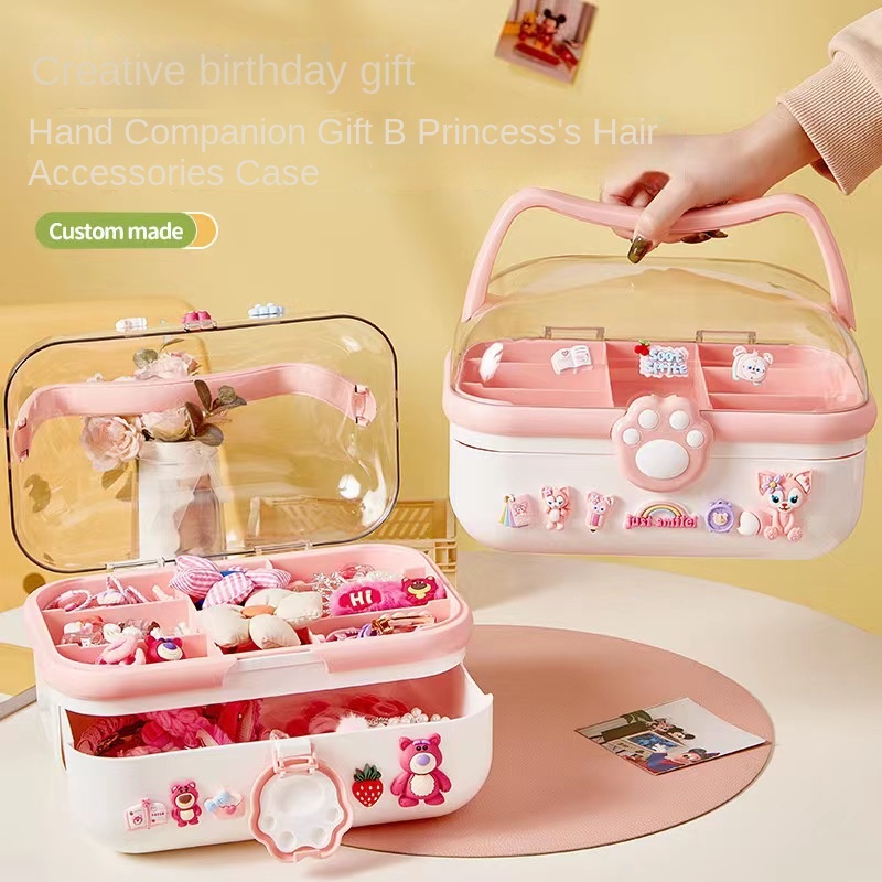 Girls' Hair Accessories Storag - Baby Products Storage Box ulasan dan harga