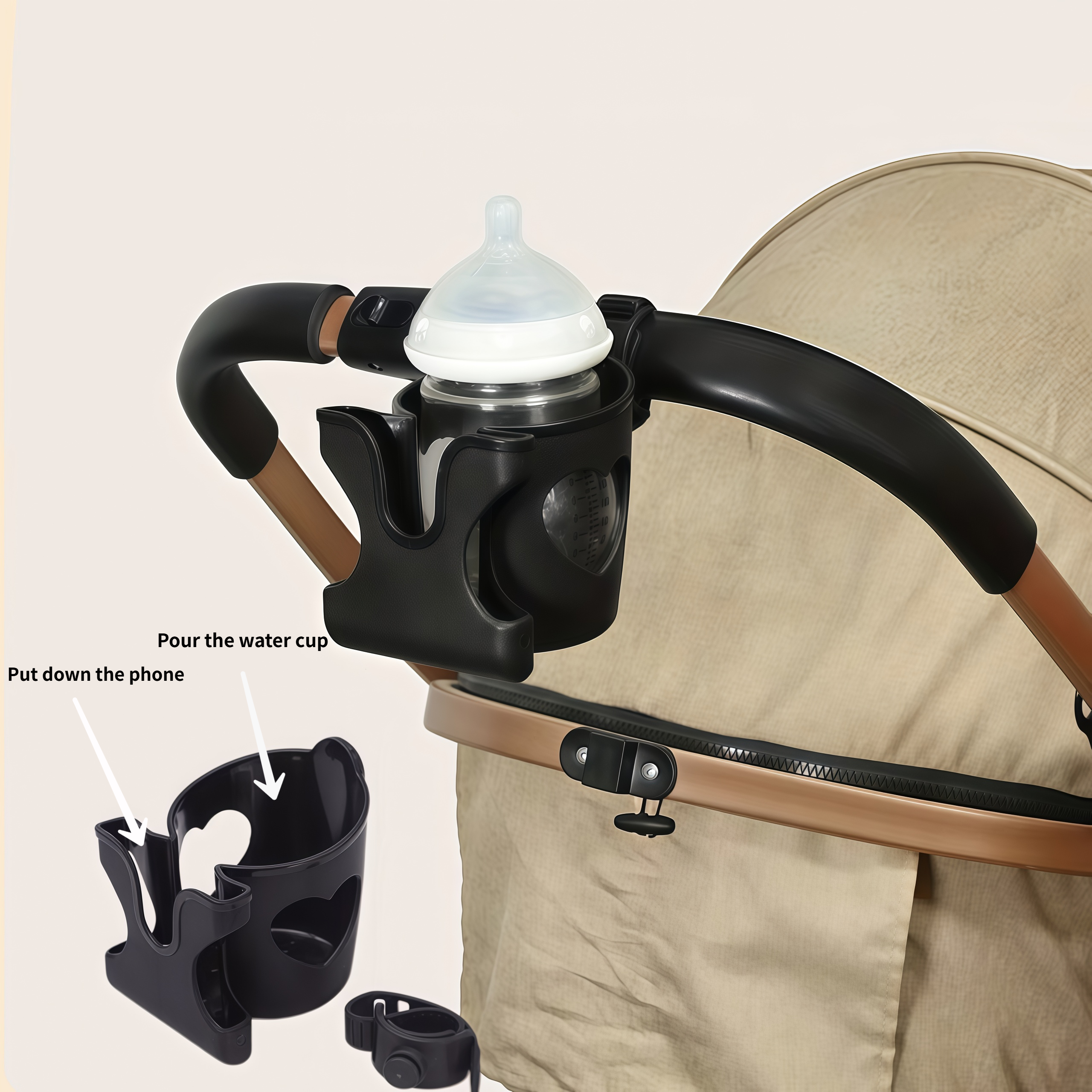 Stroller cup holder with phone - Stroller Accessories ulasan dan harga