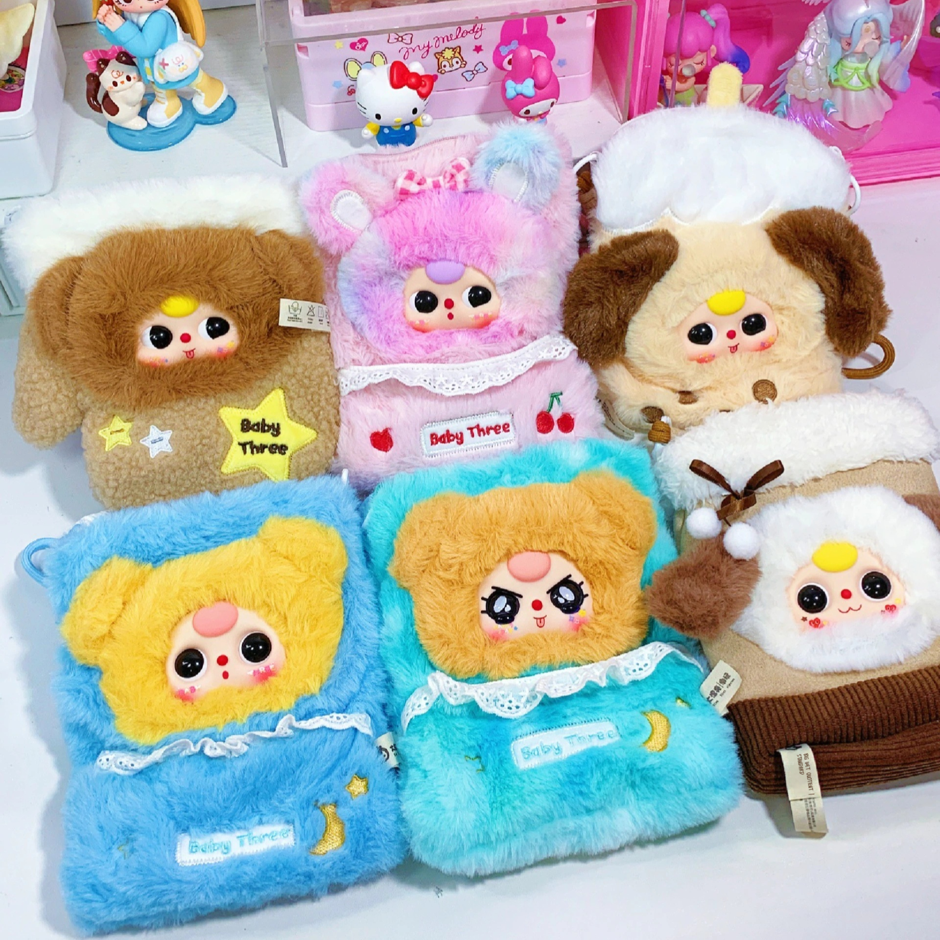 【In Stock】Baby Three Plush Pho - Baby Products Storage Box ulasan dan harga