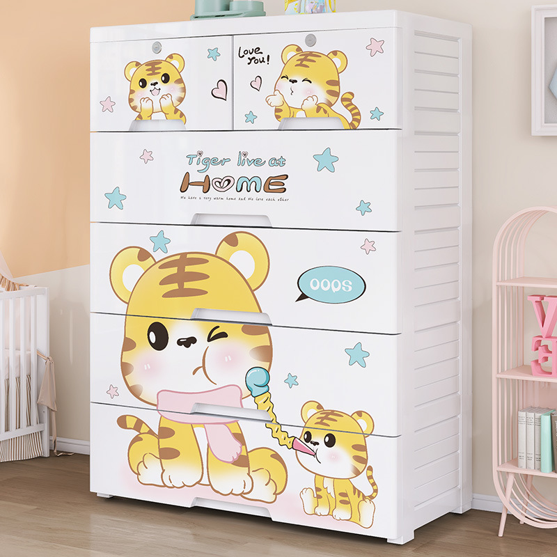 Thickened plastic five-bucket  - Baby Products Storage Box ulasan dan harga