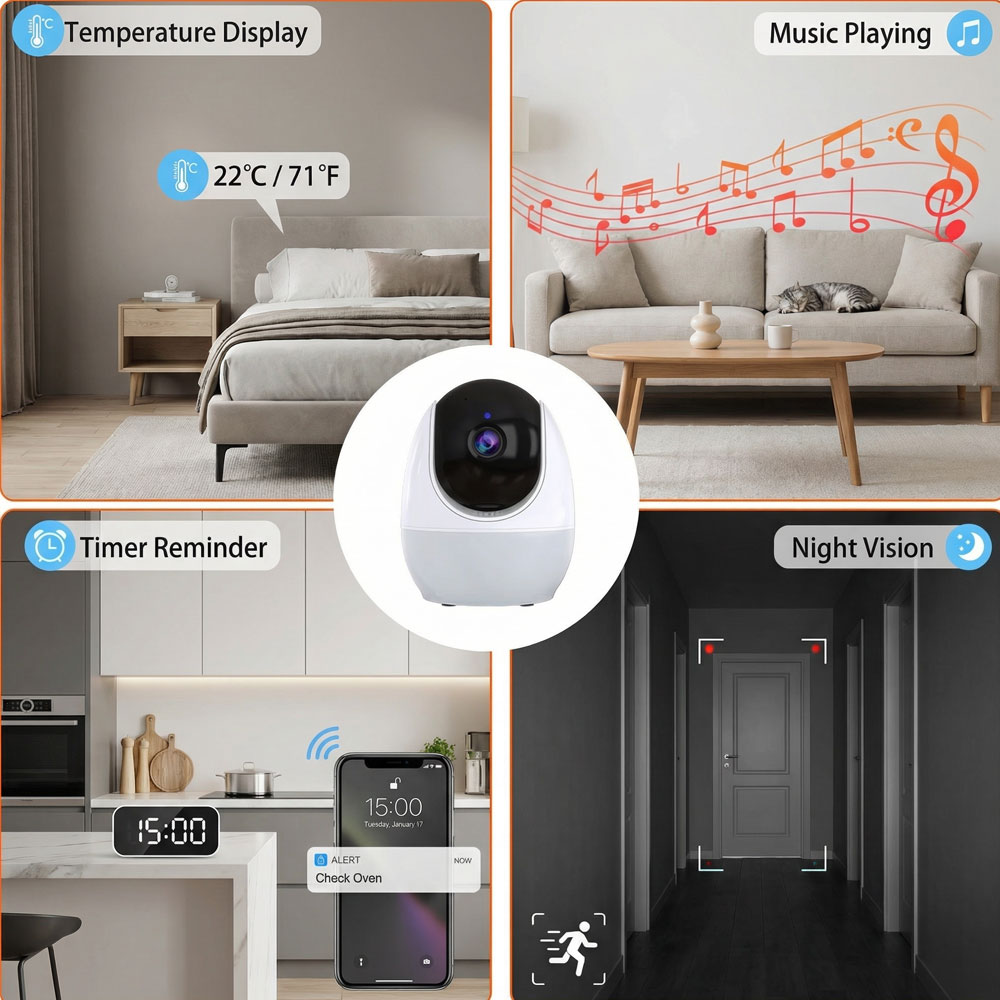 WiFi 1080P Baby Monitor 4.3