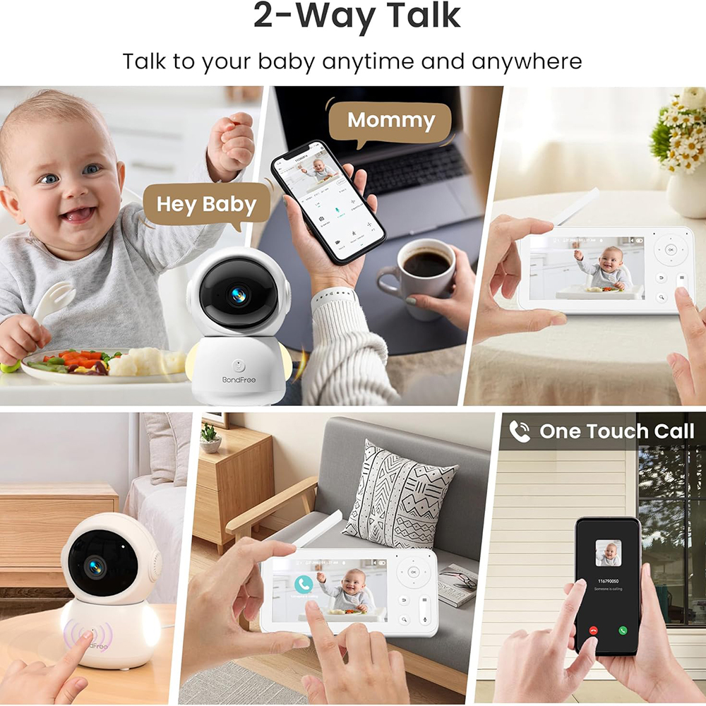 2K Baby Monitor with 2 Cameras - Baby Products Video ulasan dan harga