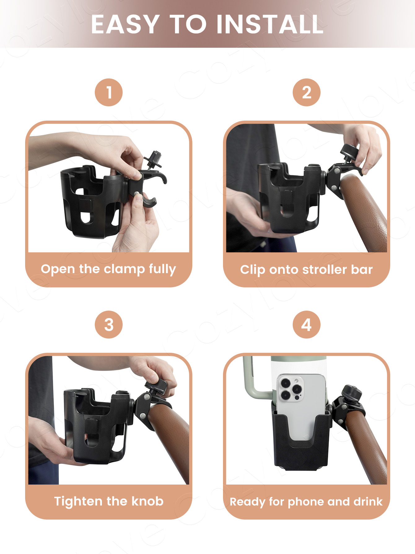 Large Size Stroller Cup Holder - Stroller Accessories ulasan dan harga
