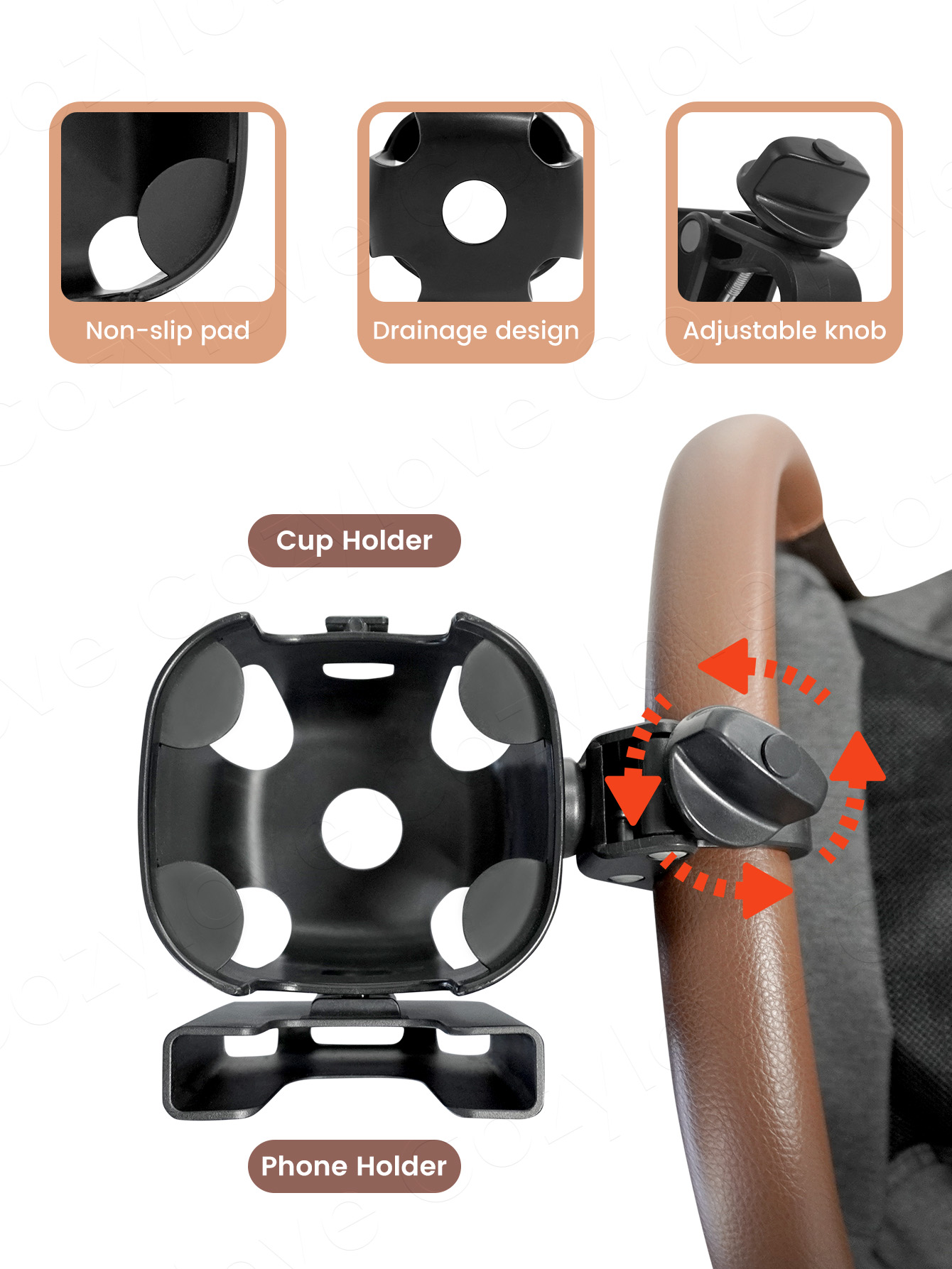 Large Size Stroller Cup Holder - Stroller Accessories ulasan dan harga